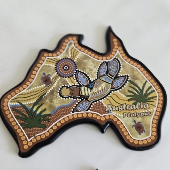 Ascool Australia Kangaroo 6 Souvenir Coasters New in Box Animal Print - Picture 7 of 12